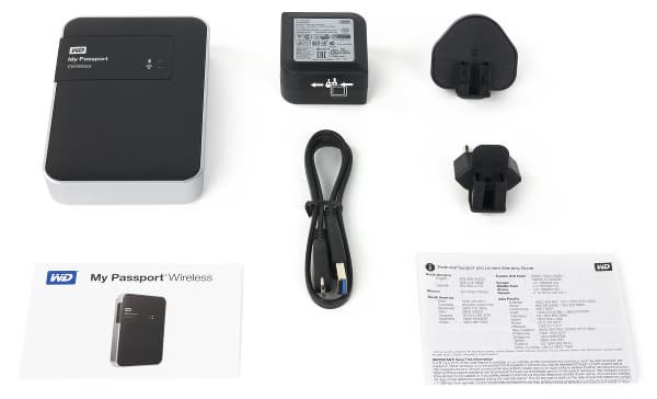 Комплект поставки WD My Passport Wireless Комплект поставки WD My Passport Wireless
