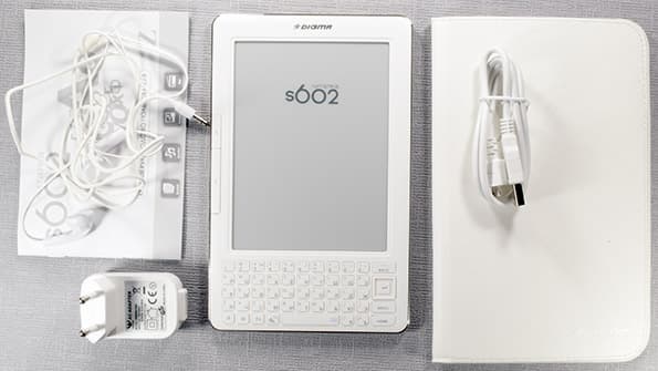 Электронная книга (читалка) Digma s602 с экраном Pearl HD, QWERTY-клавиатурой и FM-приемником