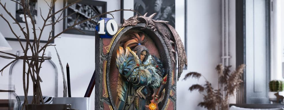 Бывший король Штормграда: HEX Collectibles показала статую Вариана Ринна из игры Hearthstone