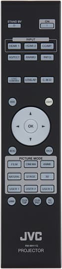 Проектор JVC DLA-X3-B, пульт ДУ