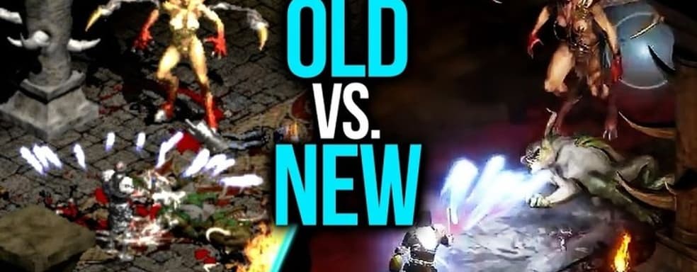 Diablo 2 Resurrected сравнили с оригиналом. Боевые сцены, персонажи, монстры и боссы