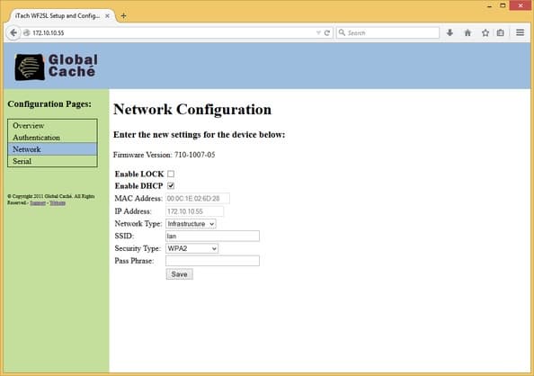 веб-интерфейс настройки адаптеров веб-интерфейс настройки адаптеров