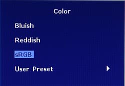 OSD, Color Temperature