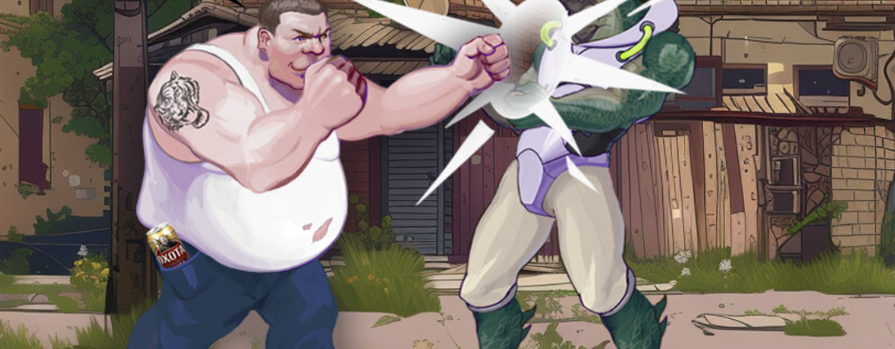 Анонсировали «Скуфы против ящеров», битемап-кроссовер известных мемов