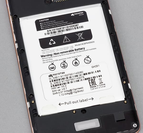 Смартфон Micromax Canvas Juice A1