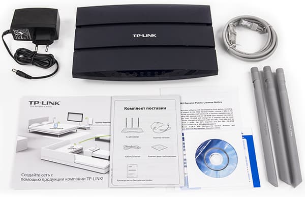 Комплект поставки TP-Link TL-WR1045ND Комплект поставки TP-Link TL-WR1045ND