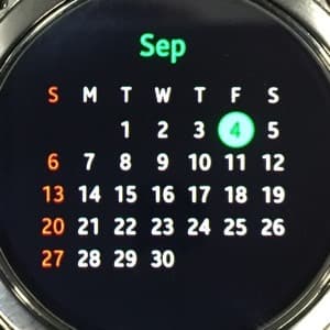Снимок экрана Samsung Gear S2