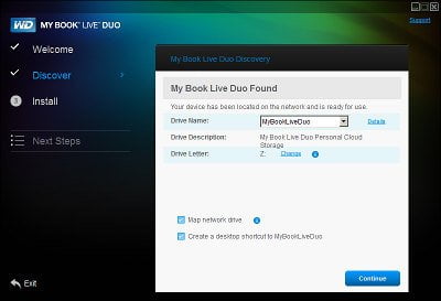 Работа с WD My Book Live Duo