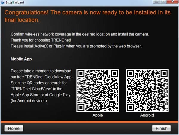 Установка ПО камеры TRENDnet TV-IP851 Установка ПО камеры TRENDnet TV-IP851