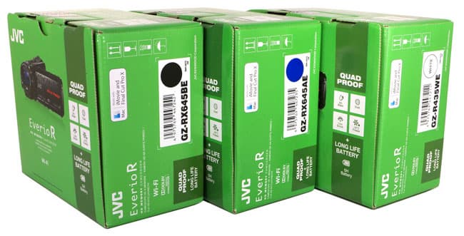 Защищенные видеокамеры JVC GZ-R10, GZ-R15 и GZ-RX115