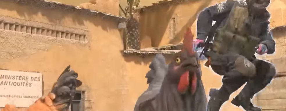 Counter-Strike 2 tournament invaded by giant roosters and chickens. Feathery incident in Valve's game on Dust2