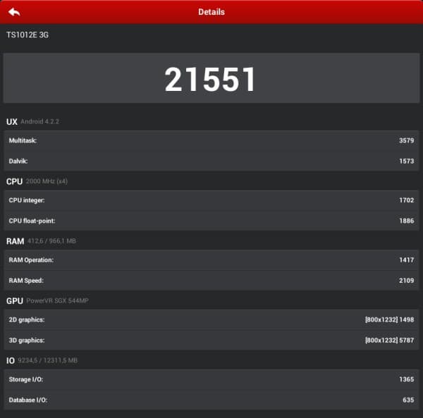 Производительность планшета Digma Plane 10.1 3G