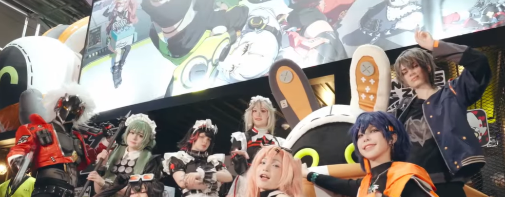 Mass cosplay of Zenless Zone Zero, Genshin Impact, and Honkai Star Rail heroes. miHoYo showed highlights from Gamescom 2024