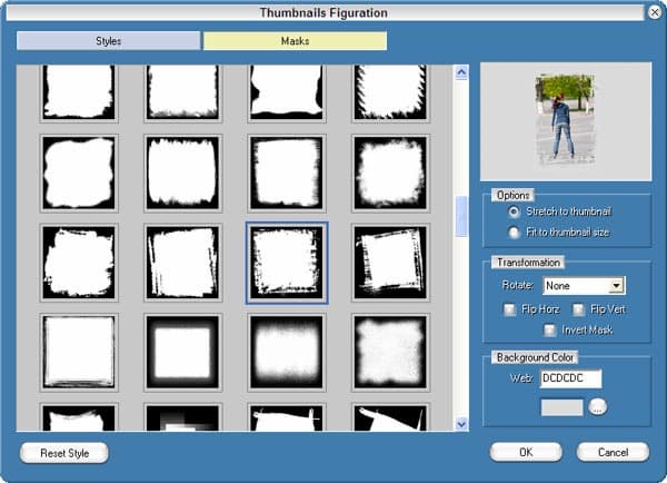 Выбор масок в Media Resizer Pro
