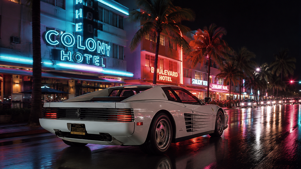 Почему белая Testarossa навсегда связалась с Майами