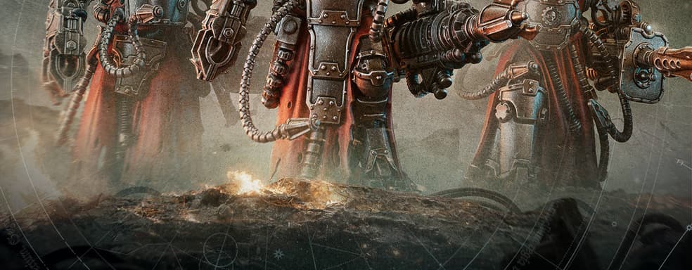 Боевые техножрецы Механикум: команда Warhammer: The Horus Heresy представила набор с Мирмидонами-разрушителями