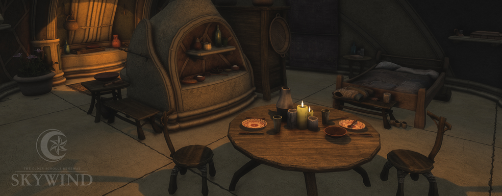 Новые скриншоты Skywind, ремейка Morrowind на движке Skyrim. Показали обновлённые хижины Дома Редоран