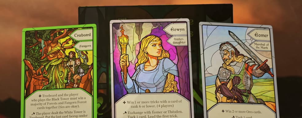Возвращение в Средиземье: вышел трейлер настольной игры The Lord of the Rings: The Two Towers Trick-Taking Game