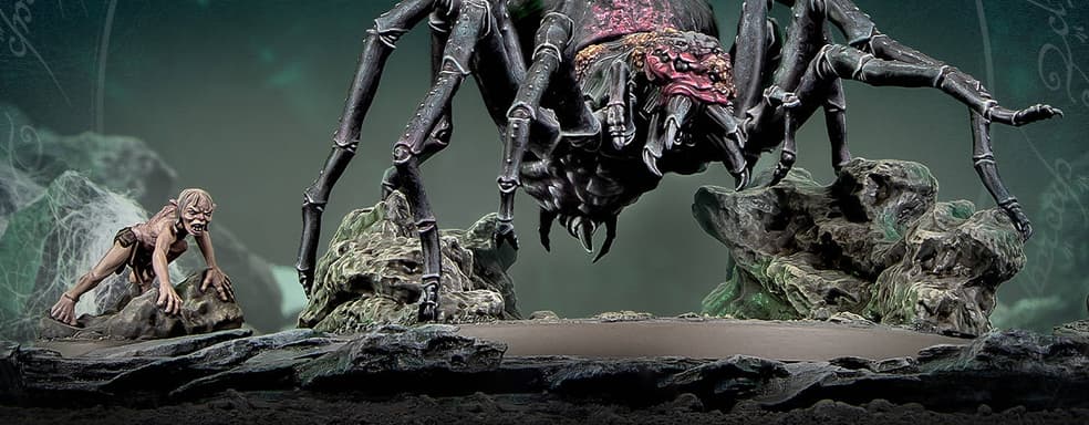 Представлены новые миниатюры паучихи Шелоб и Голлума для настольной игры Middle Earth Strategy Battle Game