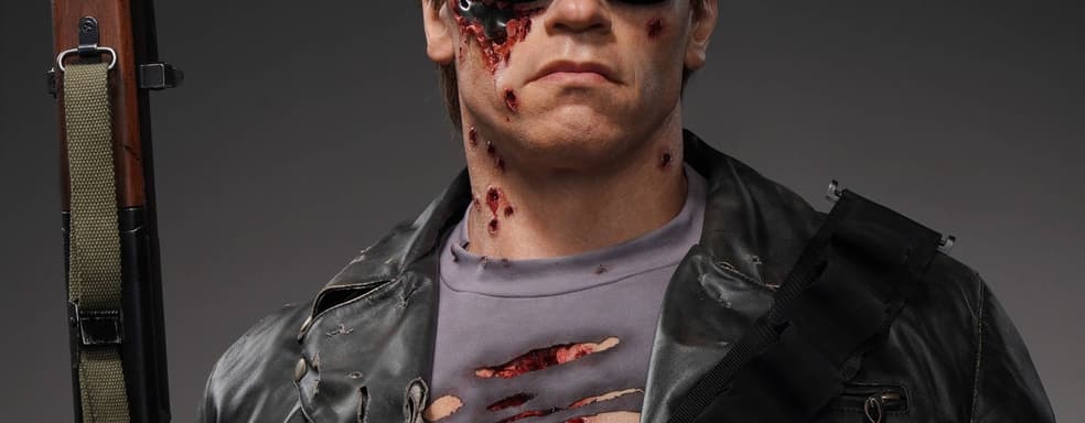 Queen Studios выпустит полноразмерный бюст поврежденного в бою киборга T-800 из фильма «Терминатор 2: Судный день»