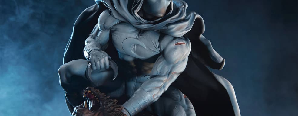 Кулак Хонсу: Sideshow Collectibles показала распаковку и сборку статуи Лунного рыцаря из вселенной Marvel