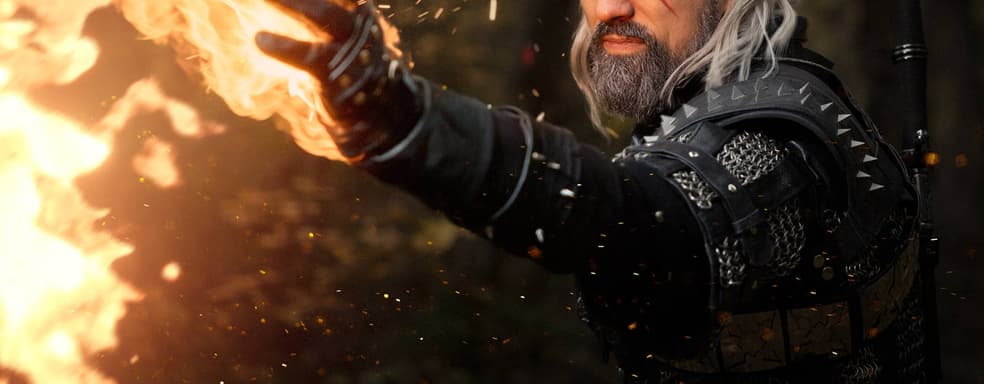 Битва в лесу: косплеер воплотил образ Геральта из вселенной «Ведьмака»