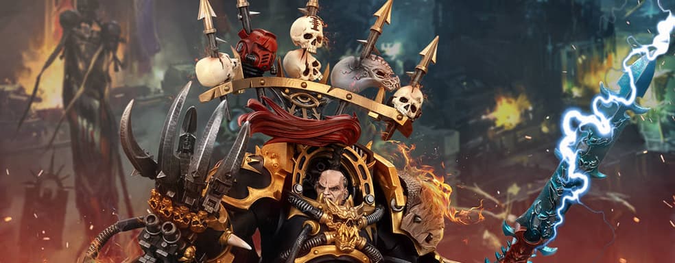 Повелитель Чёрного Легиона: JoyToy открыла предзаказ на фигурку Абаддона Разорителя из Warhammer 40,000