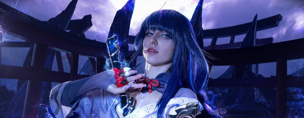 Могущественное воплощение Электро: косплеер предстала в образе Сёгуна Райдэн из Genshin Impact