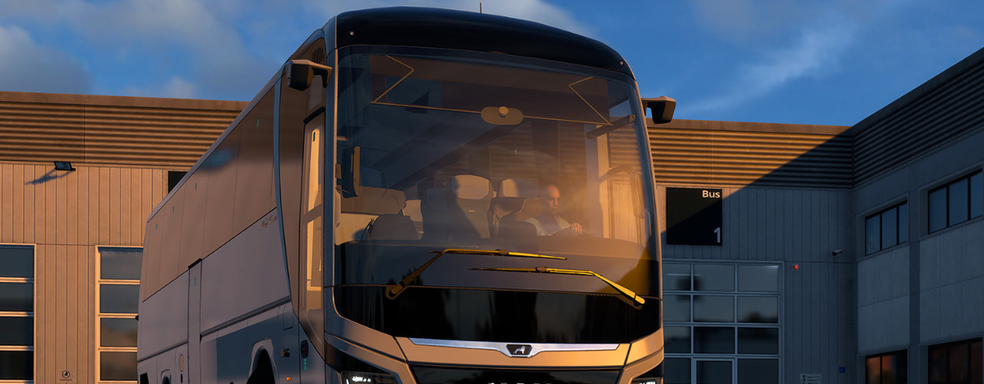 Первый взгляд на новый автобус Euro Truck Simulator 2 и вид из кабины — в игре появится не только модель Scania