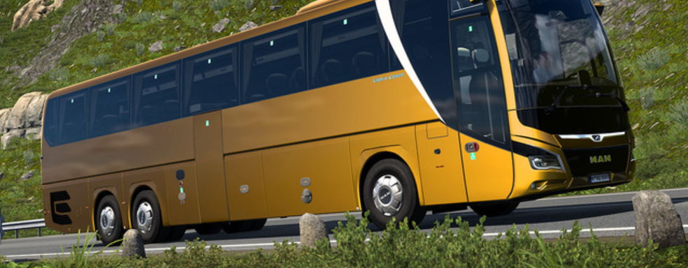 Bus from Euro Truck Simulator 2 in Reality — SCS Software Inspects the Vehicle