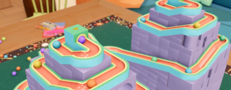 Анонсирован уютный симулятор строительства трасс для шариков Cozy Marbles