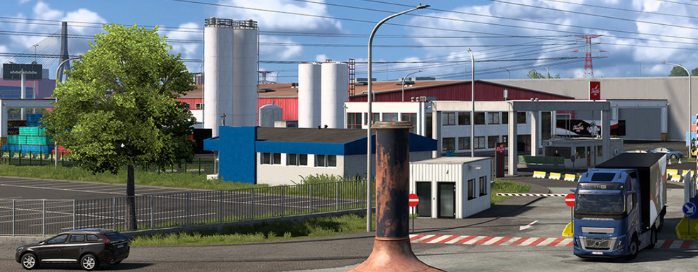 Euro Truck Simulator 2 Developers Show New Liège - Benelux Rework Screenshots