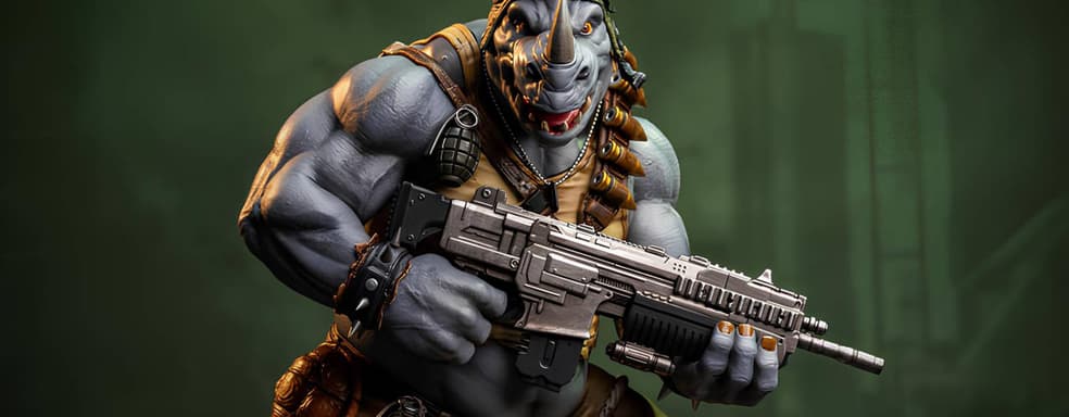 Rocksteady de las "Tortugas Ninja" tendrá una nueva estatua de Premium Collectibles Studio