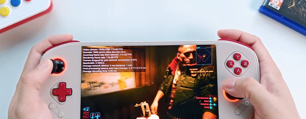Cyberpunk 2077 and Hollow Knight: Silksong Played on Mangmi Pocket Max Handheld
