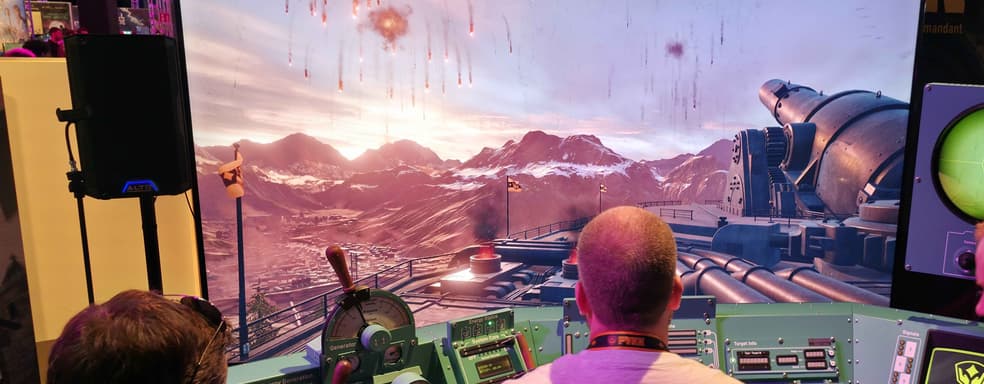Самый необычный стенд на Gamescom. Создатели симулятора артеллериста PVKK построили реалистичную кабину