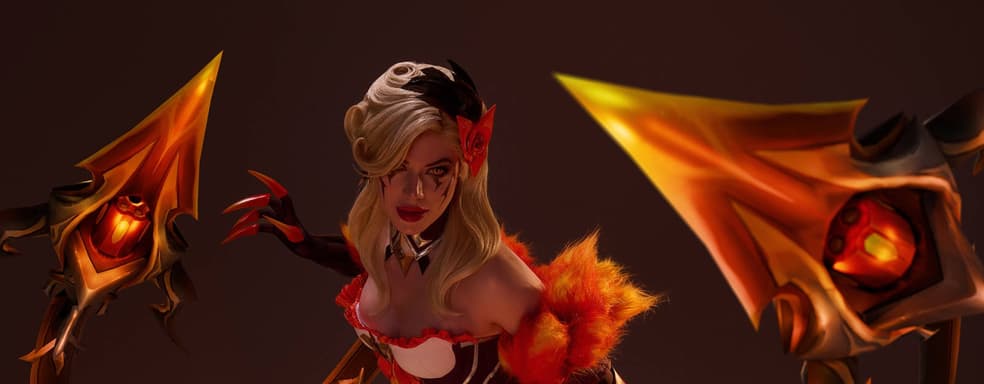 Обольстительная демонесса: косплеерша воплотила образ Эвелинн из League of Legends в ковбойском скине