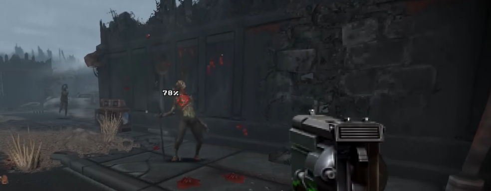 6 минут геймплея Fallout Bakersfield — Некрополь из мода-ремейка на движке шутера GZDoom