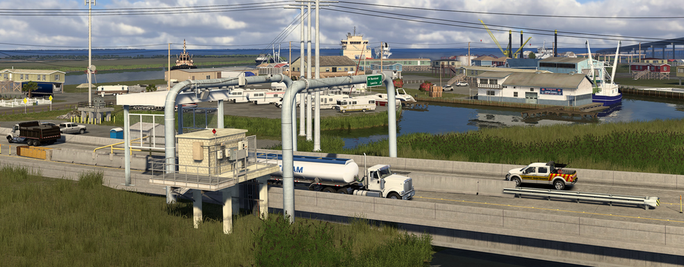 Дороги и развязки Луизианы в American Truck Simulator. Новые скриншоты дополнения про южный штат
