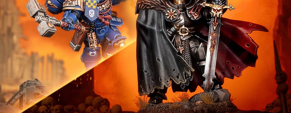 Games Workshop показала миниатюры Чемпиона Хаоса для Age of Sigmar и Капитана космодесанта для Warhammer 40,000