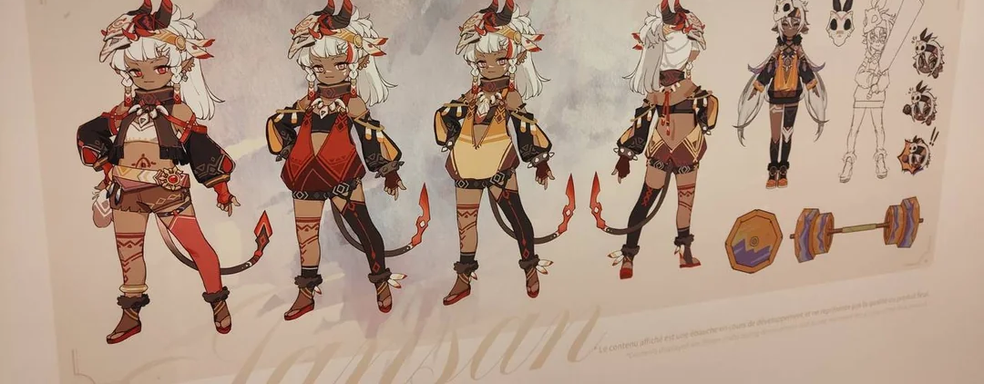 Мавуика из Genshin Impact могла получить глубокое декольте — появились концепты Фурины, Муалани, сёгуна Райдэн, Тиори и других героев miHoYo