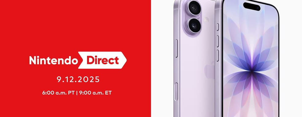 Apple, извини! Сентябрьская Nintendo Direct обогнала по просмотрам презентацию iPhone 17