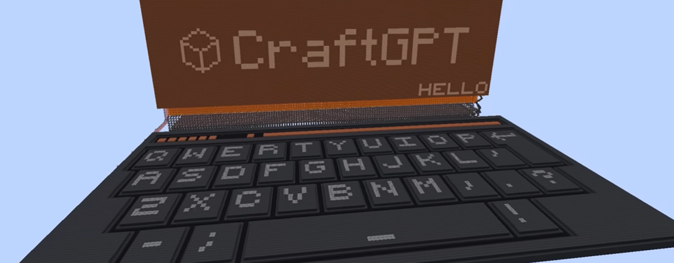 Блогер построил в Minecraft языковую модель CraftGPT — как ChatGPT, но на базе редстоуна и кубов