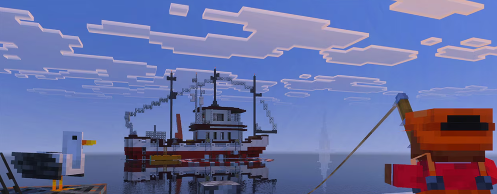 В Minecraft появилась официальная рыбалка — вышло дополнение Friendly Fishing