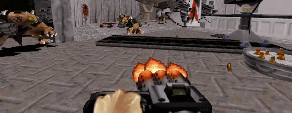 Моддер показал воксельный ремейк Duke Nukem 3D