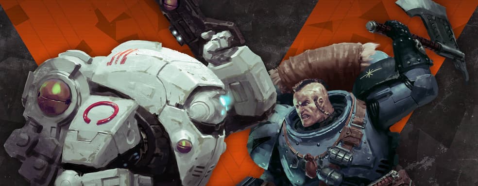 Авторы Warhammer 40,000: Kill Team показали коробку «Мёртвая Тишина» с бандами Тау и Космических Волков