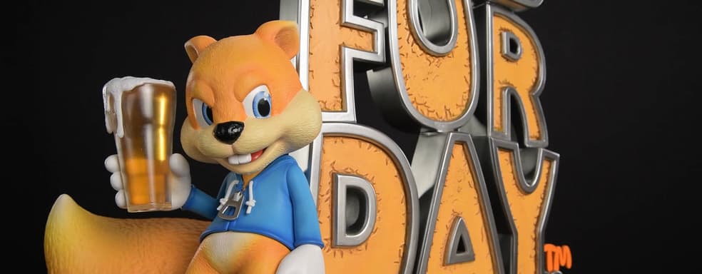 Возвращение проблемной белки: First 4 Figures выпустит статую в виде обложки платформера Conker’s Bad Fur Day 