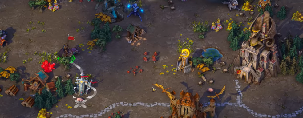 4 часа геймплея Heroes of Might and Magic Olden Era за фракцию Подземелье — показали глобальную карту, прокачку и сражения