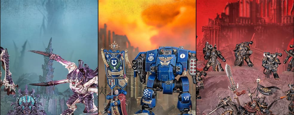 Разработчики настольной игры Warhammer 40,000 представили семь новых батлфорс-наборов с миниатюрами