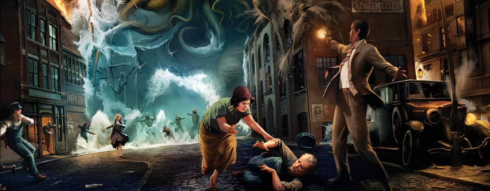 Открылся предзаказ на кампанию «Затонувший город» и новых сыщиков для карточной игры «Ужас Аркхэма»