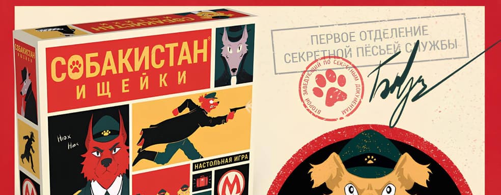 «Пройдёмте с нами, товарищ»: открылся предзаказ на настольную игру «Собакистан: Ищейки»